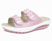 将图片加载到图库查看器,Casual women's sandals leather summer flats - 1203