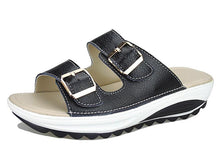 将图片加载到图库查看器,Casual women's sandals leather summer flats - 1203