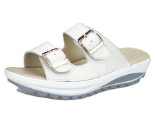 将图片加载到图库查看器,Casual women's sandals leather summer flats - 1203