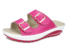 将图片加载到图库查看器,Casual women's sandals leather summer flats - 1203