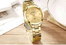 将图片加载到图库查看器,Golden Ladies Women's Bracelet Steel Watch - 1203