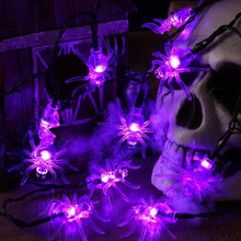 将图片加载到图库查看器,LED Halloween Pumpkin Spider Bat Skeleton String Light - 1203