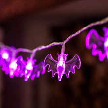 将图片加载到图库查看器,LED Halloween Pumpkin Spider Bat Skeleton String Light - 1203