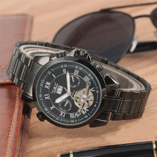 将图片加载到图库查看器,Luxury Jaragar Wrist Watch Automatic Sport Calendar Tourbillon Rubber Watch - 1203