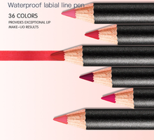将图片加载到图库查看器,36 Colors Lip Liner Pencil Waterproof Non-marking Matt Velvet Lipstick Pen - 1203