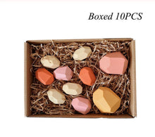 将图片加载到图库查看器,WOOD ROCK SET BALANCING BLOCKS NATURAL WOOD TOY