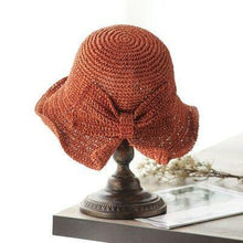 将图片加载到图库查看器,Summer beach bow ladies sun hat - 1203
