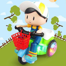 将图片加载到图库查看器,Electric 360 Degree Rotating Stunt Tricycle with Light Music Effects for Cute Kids