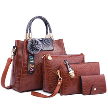 将图片加载到图库查看器,Ceossman 4pcs/Set Women Bag Ladies Hand Bags Luxury Handbags Women Bags Designer Bags For Women 2020 Handbag PU Composite Bag