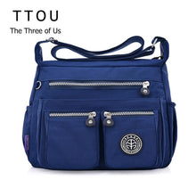 将图片加载到图库查看器,TTOU Ladies Fashion Shoulder Bags for Women Designer Waterproof Nylon Handbag Zipper Purses Messenger Crossbody Bag sac a main