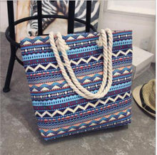 将图片加载到图库查看器,Fashion Folding Women Big Size Handbag Tote Ladies Casual Flower Printing Canvas Graffiti Shoulder Bag Beach Bolsa Feminina