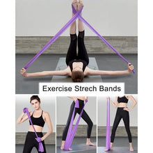 将图片加载到图库查看器,Yoga Resistance Bands with Pilates Stick Bar