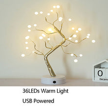 将图片加载到图库查看器,Night Light Home Decoration Bonsai Style Party Cherry Tree Shape LED Light DIY Firework Christmas Gift Plants Switch Copper