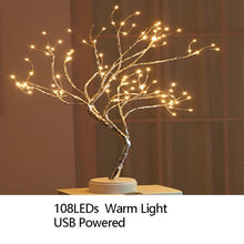 将图片加载到图库查看器,Night Light Home Decoration Bonsai Style Party Cherry Tree Shape LED Light DIY Firework Christmas Gift Plants Switch Copper