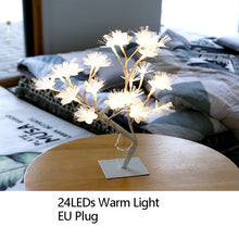 将图片加载到图库查看器,Night Light Home Decoration Bonsai Style Party Cherry Tree Shape LED Light DIY Firework Christmas Gift Plants Switch Copper