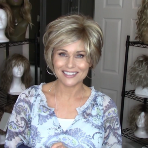 Fashion mixed gold short wig