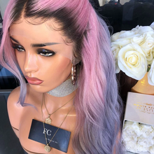 将图片加载到图库查看器，Pink gradient wig
