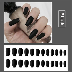 1min Style Change Reusable Matte Wearing Manicure Fake Nails(24PCS) - 1203