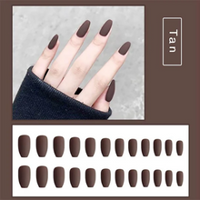 将图片加载到图库查看器，1min Style Change Reusable Matte Wearing Manicure Fake Nails(24PCS) - 1203
