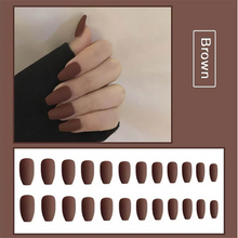 将图片加载到图库查看器，1min Style Change Reusable Matte Wearing Manicure Fake Nails(24PCS) - 1203
