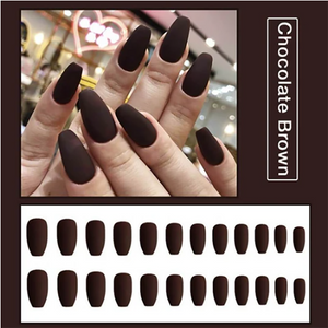 1min Style Change Reusable Matte Wearing Manicure Fake Nails(24PCS) - 1203