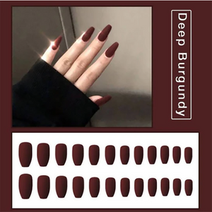 1min Style Change Reusable Matte Wearing Manicure Fake Nails(24PCS) - 1203