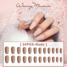 将图片加载到图库查看器，1min Style Change Reusable Matte Wearing Manicure Fake Nails(24PCS) - 1203
