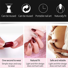 将图片加载到图库查看器，1min Style Change Reusable Matte Wearing Manicure Fake Nails(24PCS) - 1203
