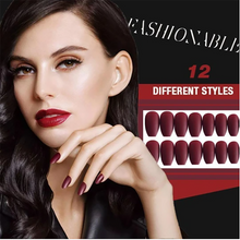 将图片加载到图库查看器，1min Style Change Reusable Matte Wearing Manicure Fake Nails(24PCS) - 1203
