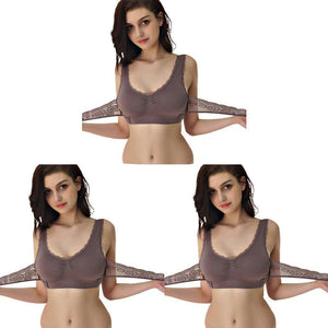 Anti-Sagging Wirefree Breathable Sports Bra(Set Of 3)