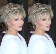 将图片加载到图库查看器，Personality sand gold short wig (Hair root black)
