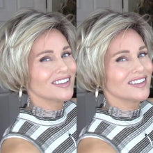 将图片加载到图库查看器，Popular platinum short wig (Hair root black)
