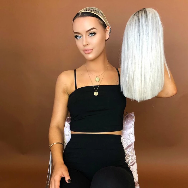 Short platinum bob Wig