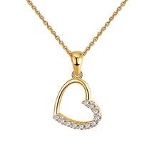 将图片加载到图库查看器，BETTER HALF HEART PENDANT NECKLACE
