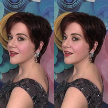 将图片加载到图库查看器，Romantic sweet brown short wig
