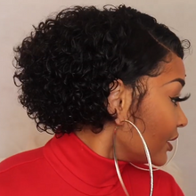 将图片加载到图库查看器，Stunning black wool roll wig
