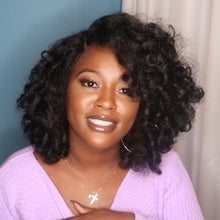 将图片加载到图库查看器，Popular black shoulder wool roll wig
