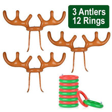 将图片加载到图库查看器，Christmas Reindeer Antler Ring Toss Game
