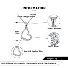 将图片加载到图库查看器，BETTER HALF HEART PENDANT NECKLACE
