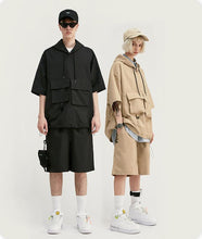 将图片加载到图库查看器，Street three-dimensional pocket sports shorts
