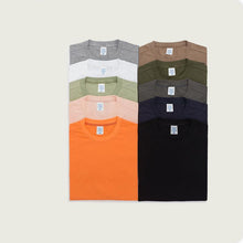 将图片加载到图库查看器，Loose solid color T-shirt five points T-shirt
