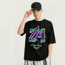 将图片加载到图库查看器，Kobe No. 24 jersey loose short-sleeved T-shirt
