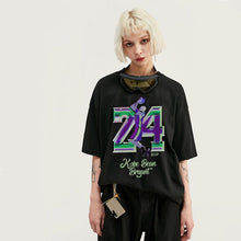 将图片加载到图库查看器，Kobe No. 24 jersey loose short-sleeved T-shirt
