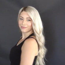 将图片加载到图库查看器，Super fashion gradient platinum long wave wig
