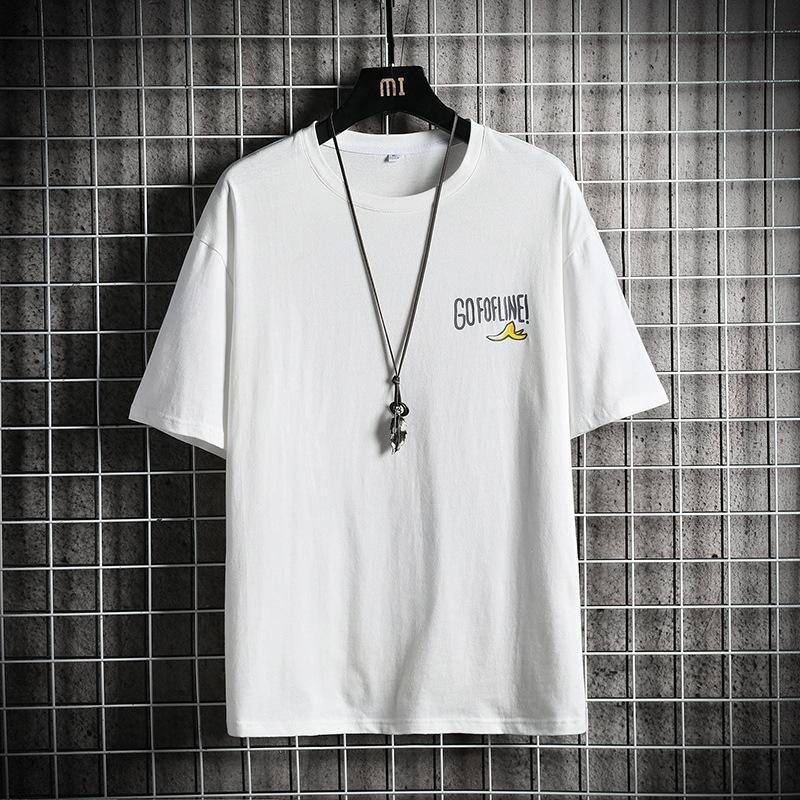 Pure cotton loose tide brand suits with 3/4 sleeve sleeves