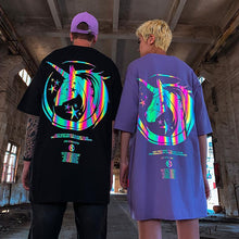 将图片加载到图库查看器，Unicorn printed luminous T-shirt
