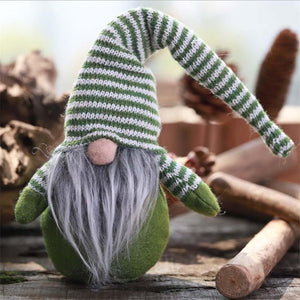 Christmas New Striped Hat Faceless Doll Ornaments