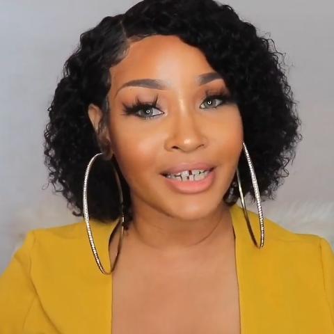 Romantic sweet ultimate black BOB braiding roll wig