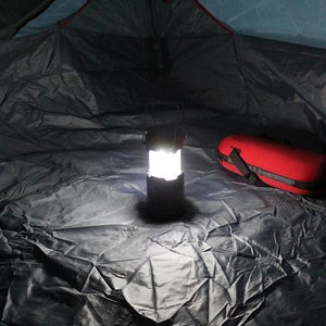 3-in-1 Camping Lantern，Portable Outdoor LED Flame Lantern Flashlight - A pot of wine