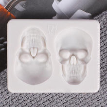 将图片加载到图库查看器，3D Skull Cake Mold - 1203
